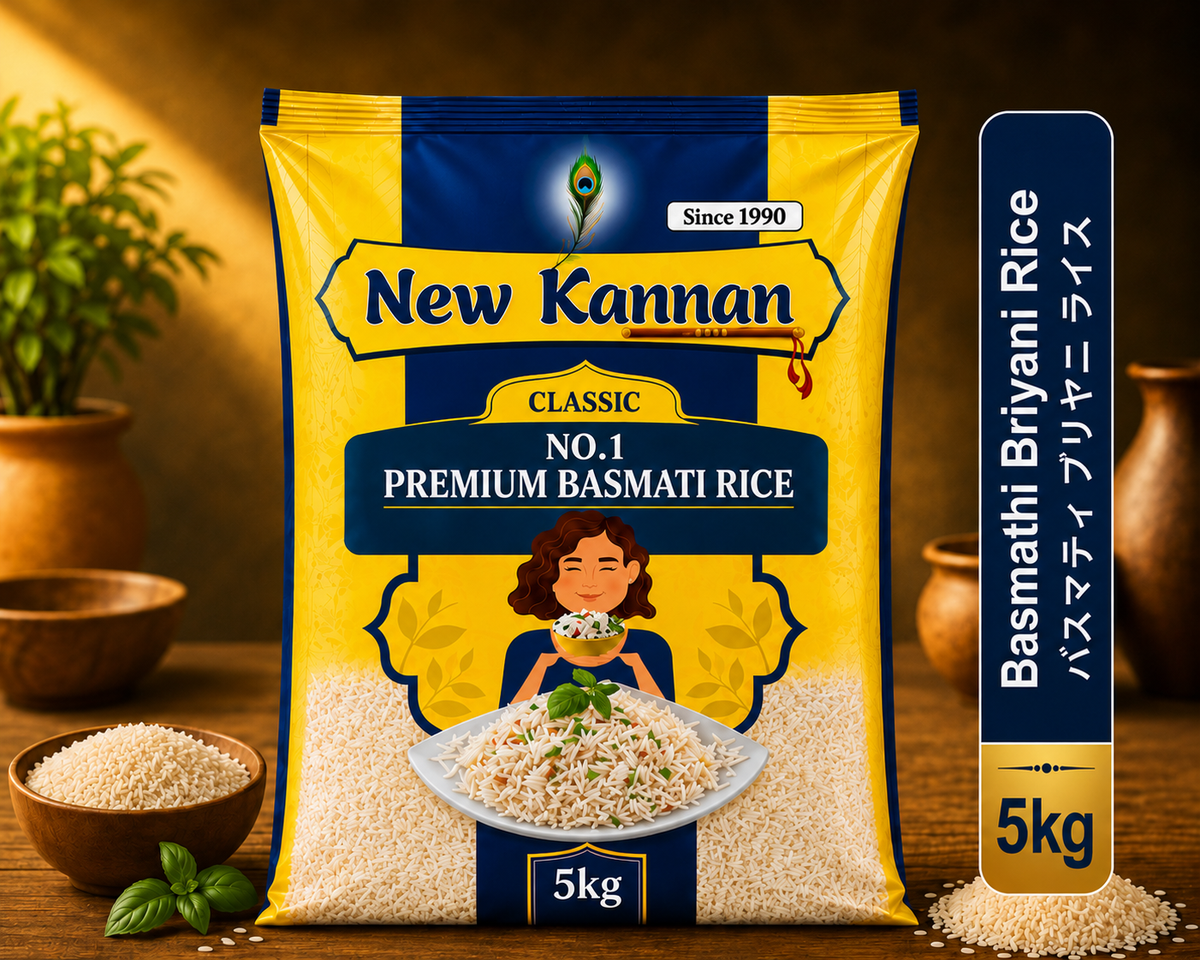 Basmati Briyani rice(Full grain)5kg(price with tax)- Kannan Brand