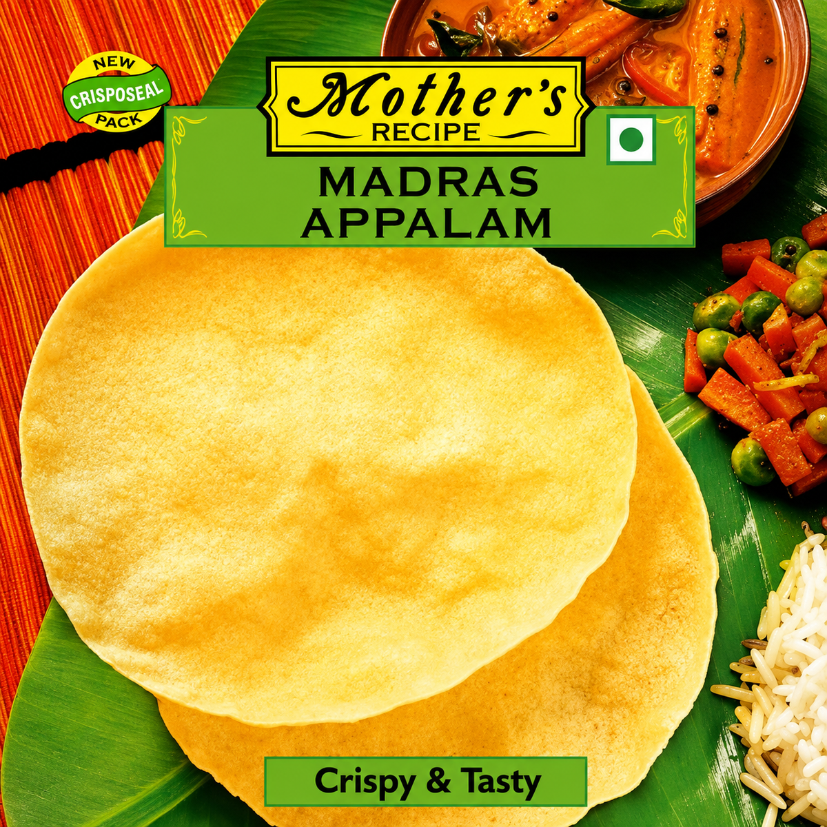 Pappad Madras Pappadum 100gm