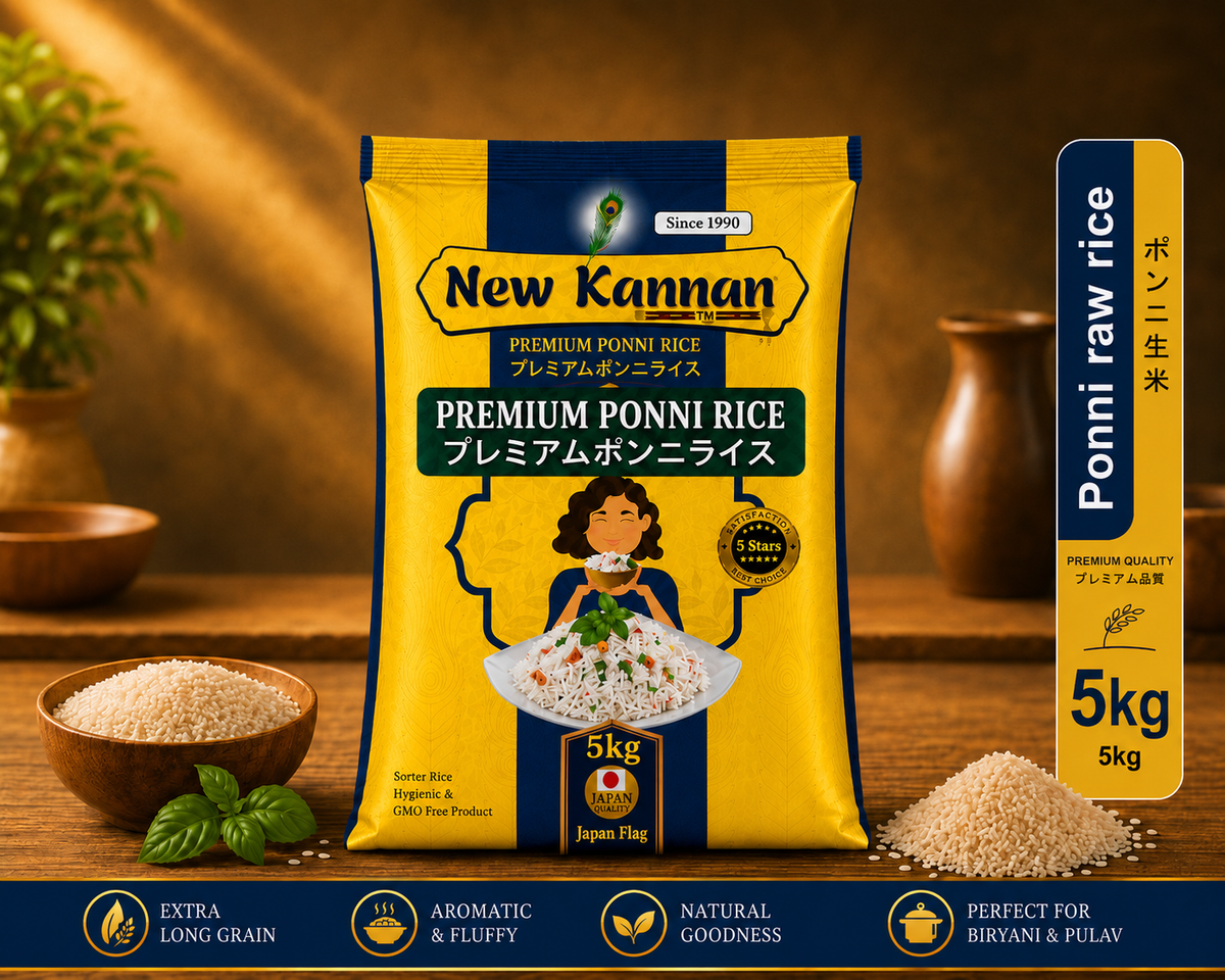 Ponni Boiled Rice 5kg(price with tax)-Kannan Brand Premium