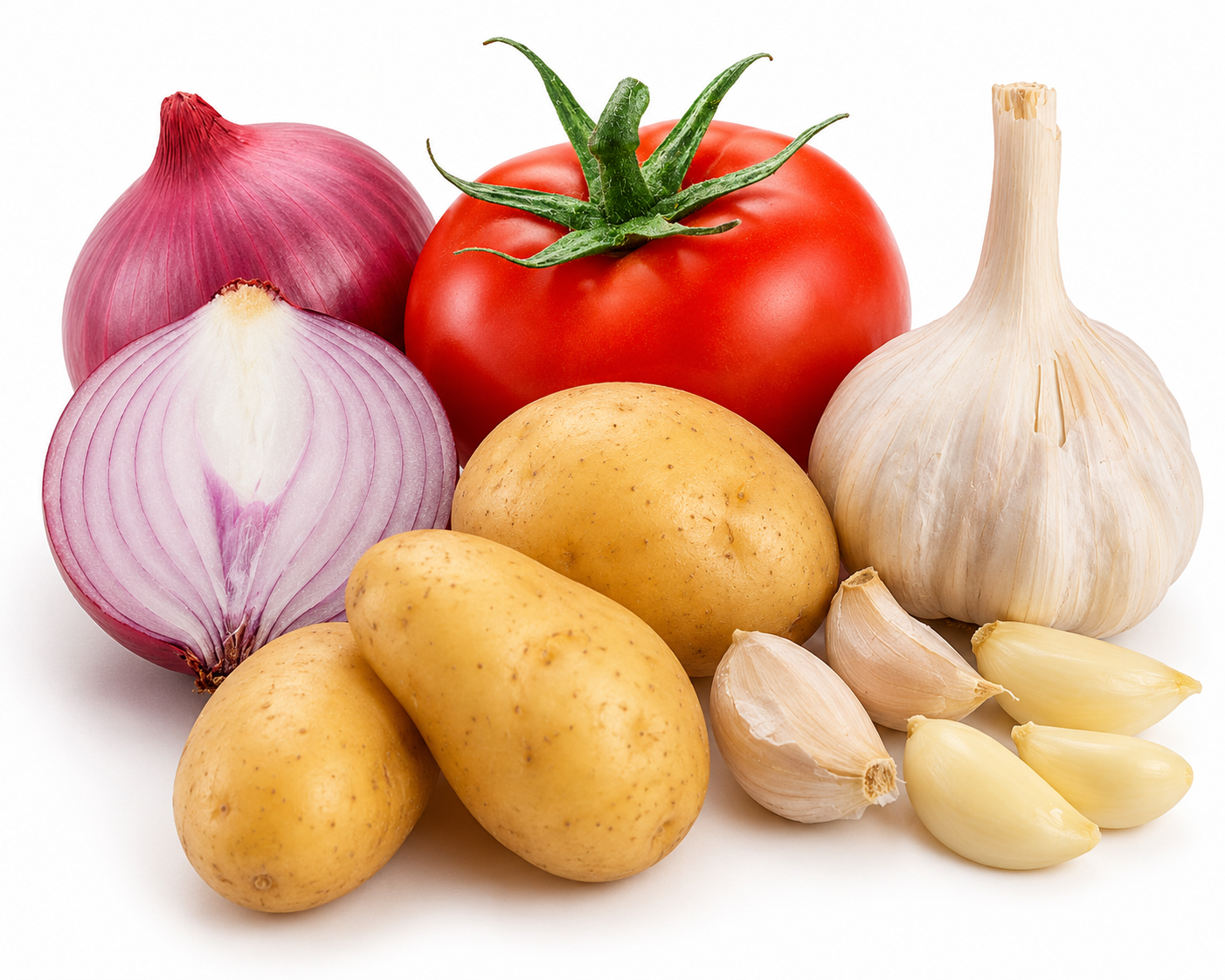 Onion,Tomato & Garlic,Potato