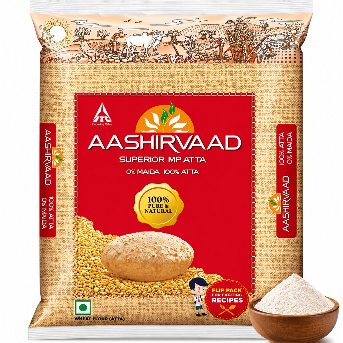 Aashirvaad Atta India 5 kg (price with tax)