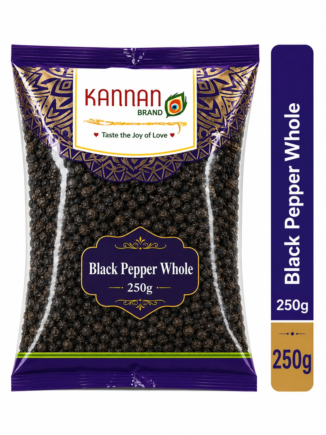 Black pepper whole 250g (kannan Brand)