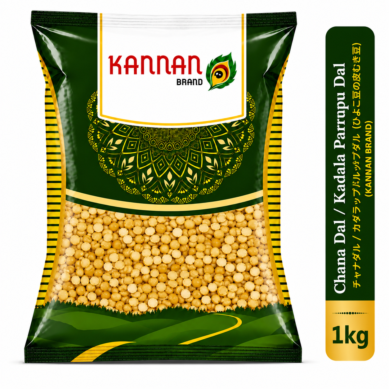 Chana/Kadala Parrupu Dal 1 kg-Kannan Brand