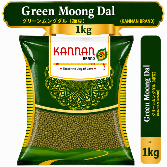 Green Moong dal Whole 1kg-Kannan Brand