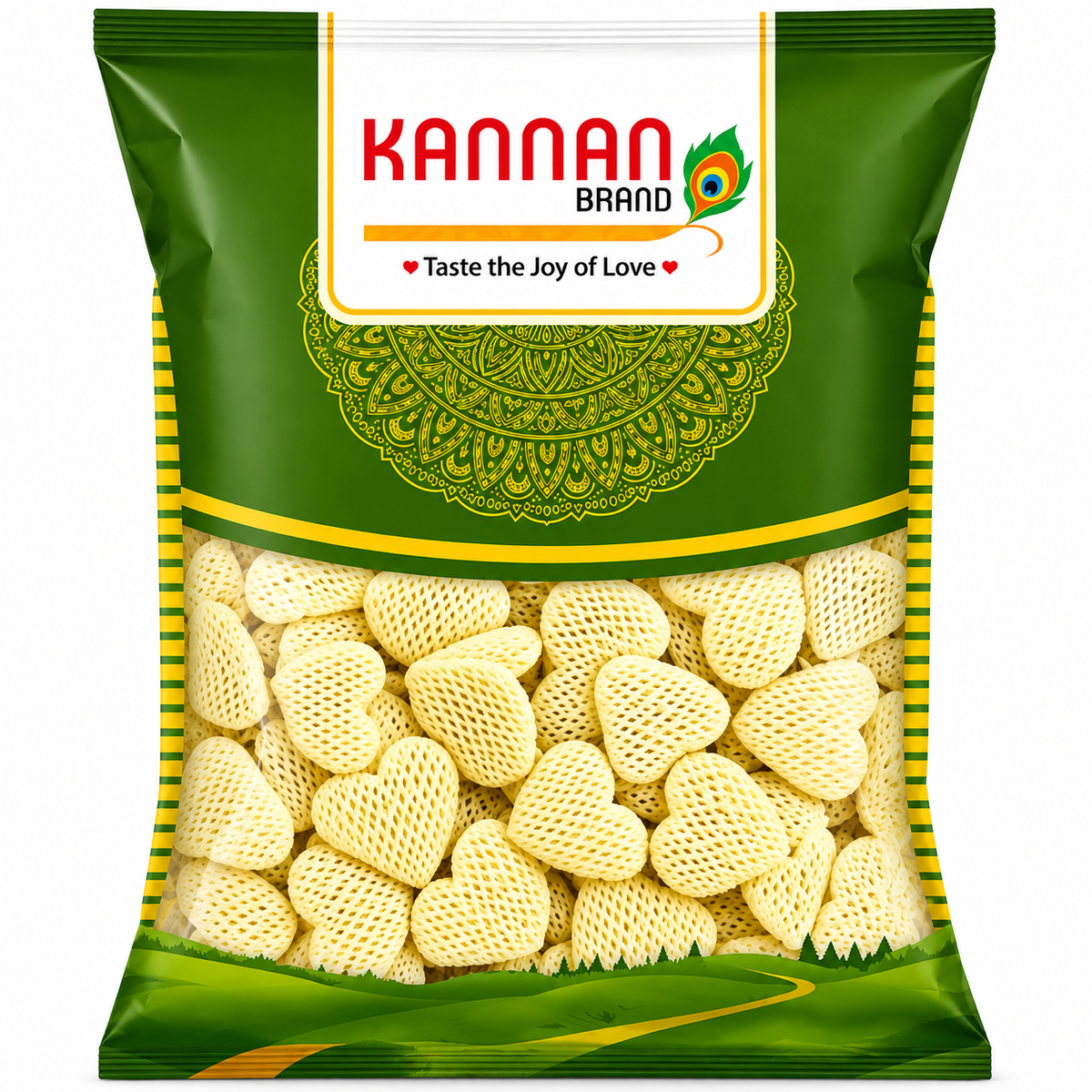 Heart papad 250gm-Kannan Brand