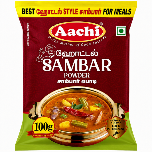 Hotel Sambar Powder 100g-Aachi