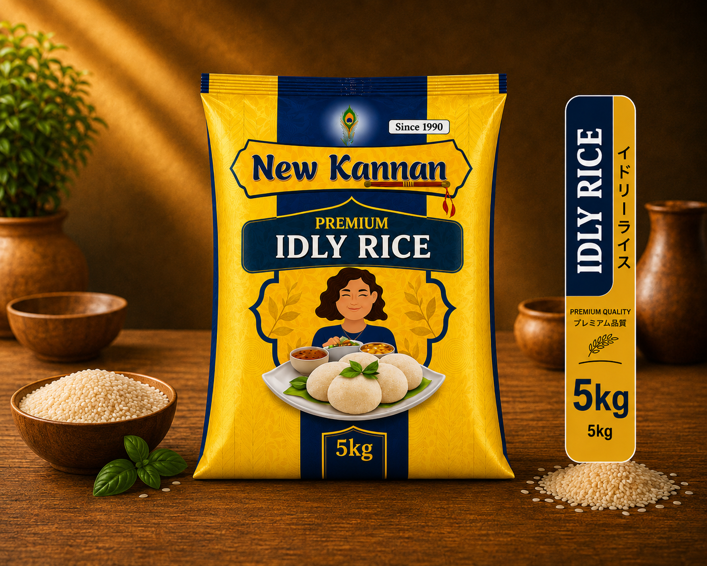 Idly Rice 5kg(price with tax)-Kannan Brand