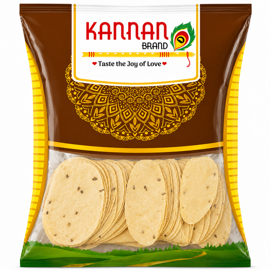 Long Cumin Pappad 250g-Kannan Brand