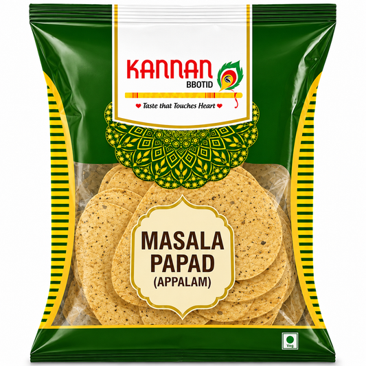 Masala Pappad 1 pack 400g-Kannan Brand
