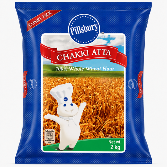 Pillsburry Indian Atta set 2 kg value pack