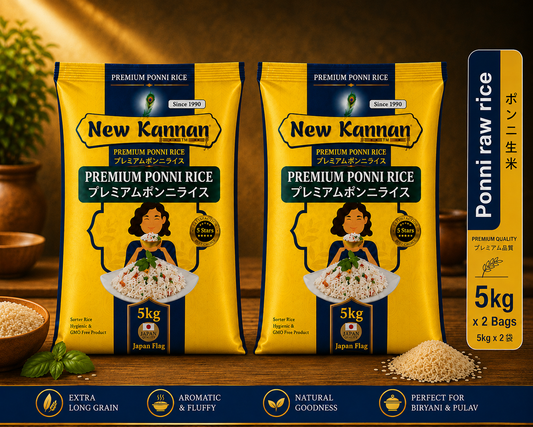 Ponni Boiled 10kg value pack(price with tax)-Kannan Brand