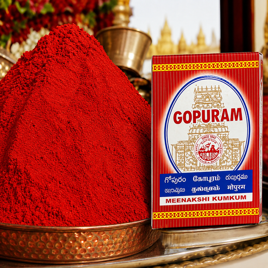 RED kum kum 50g- Gopuram